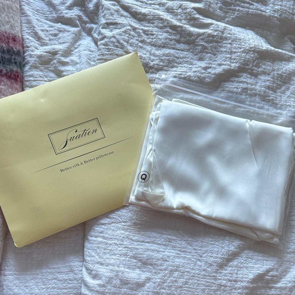 White Silk Pillowcases set of 2